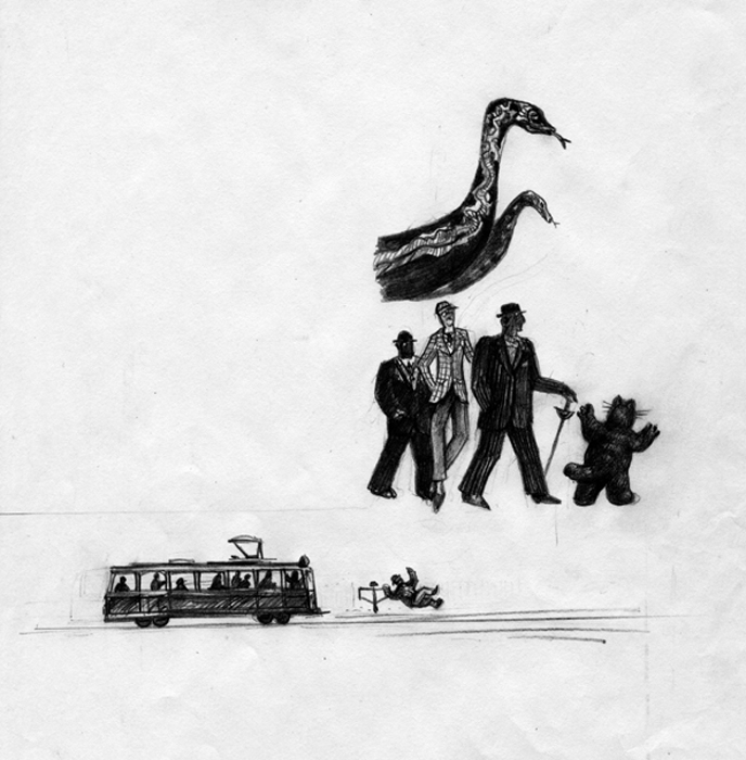 Illustrations for a book About World visible and invisible in literature of M. Bulgakov._8