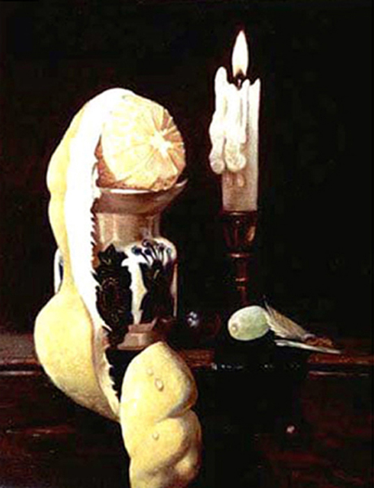 Candel_and_lemon._11x14_in.